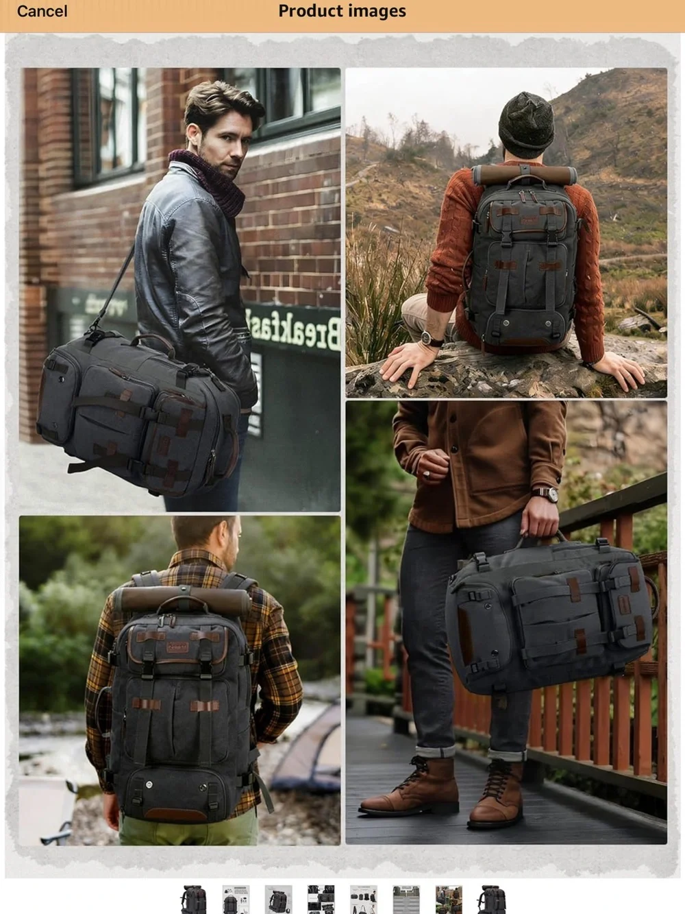 Gonex spacious charcoal